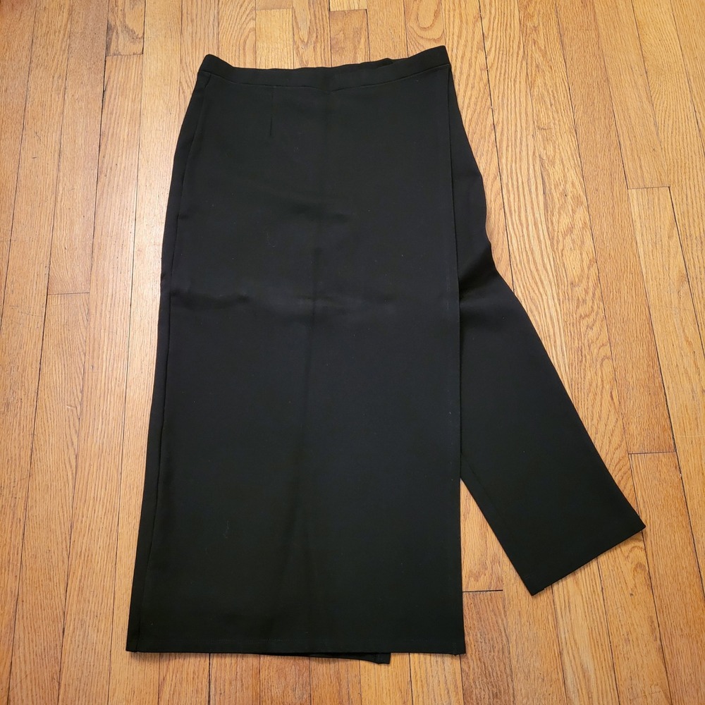Betabrand Black Wrap Skirt SASSIEST Leggings Workout M Long Athleisure‎ Modest